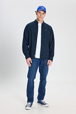 Regular Fit Normal Kesim %100 Pamuk Çok Renkli Gömlek - Multi-W242426900 (görsel 3)