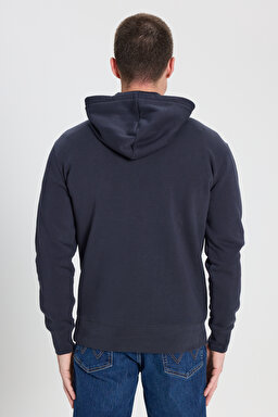 Regular Fit Normal Kesim Kapüşonlu İçi Polarlı Antrasit Sweatshirt - Anthracite-W242443003 (görsel 6)