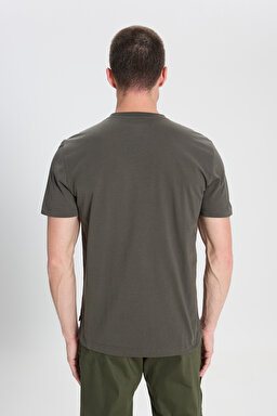 All Terrain Gear Regular Fit Normal Kesim Bisiklet Yaka %100 Pamuk Haki Tişört - Dusty Olive-W242658275 (görsel 5)