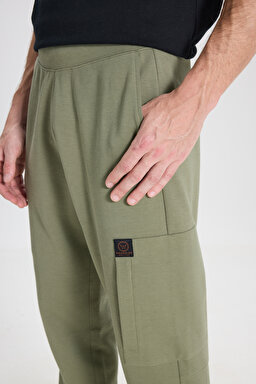 Regular Fit Normal Kesim Haki Sweatpant Eşofman Altı - Ivy Green-W242735XIX (görsel 4)