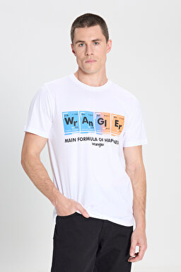 Regular Fit Normal Kesim Bisiklet Yaka Beyaz Tişört - White-W242773100 (görsel 2)