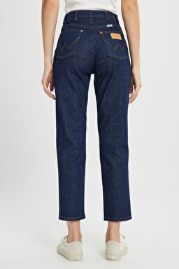 Mom Fit Denim Yüksek Bel Jean Kot Pantolon - Blue-W246004400 (görsel 4)
