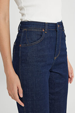 Mom Fit Denim Yüksek Bel Jean Kot Pantolon - Blue-W246004400 (görsel 5)