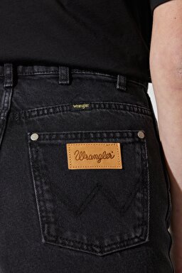 Mom Fit Yüksek Bel Dar Paça Siyah Jean Kot Pantolon - Black-W246011001 (görsel 5)