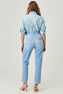 Mom Fit Denim Yüksek Bel Jean Kot Pantolon - Ice Ice Baby-W246PI41V (görsel 6)