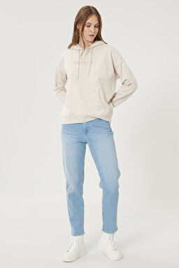 Mom Denim Esnek Jean Kot Pantolon - Light Blue-W246ZH280 (görsel 2)