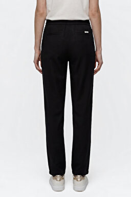 Regular Fit Normal Kesim Normal Bel Yumuşak Dokulu Haki Pantolon - Black-W2510508001 (görsel 5)
