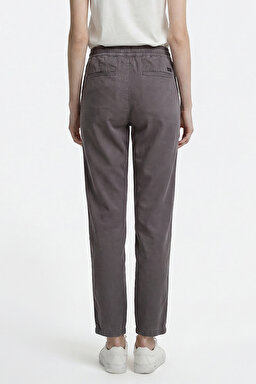 Regular Fit Normal Kesim Normal Bel Yumuşak Dokulu Haki Pantolon - Anthracite-W2510508003 (görsel 5)