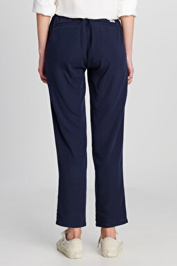 Regular Fit Normal Kesim Normal Bel Düz Paça Yumuşak Dokulu Lacivert Pantolon - Navy-W2510508410 (görsel 4)