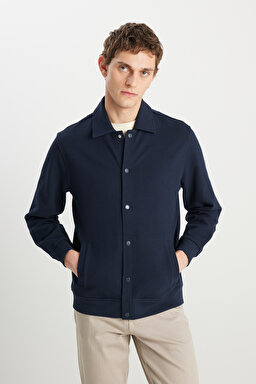 Regular Fit Normal Kesim Lacivert Gömlek - Navy-W2510721410