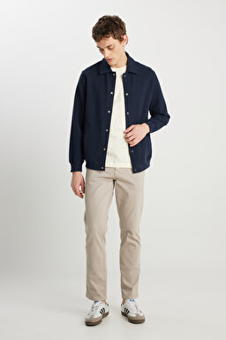 Regular Fit Normal Kesim Lacivert Gömlek - Navy-W2510721410 (görsel 3)
