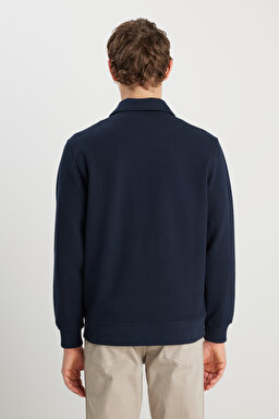 Regular Fit Normal Kesim Lacivert Gömlek - Navy-W2510721410 (görsel 5)