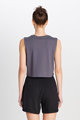 %100 Pamuk Regular Fit Normal Kesim Bisiklet Yaka Soluk Siyah Tişört - Faded Black-W2510776H73 (görsel 5)