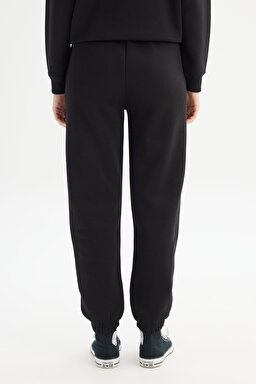 Pamuklu Regular Fit Normal Kesim Cepli Jogger Sweatpant - Black-W2520196001 (görsel 5)