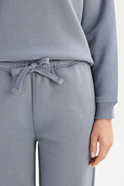 Pamuklu Regular Fit Normal Kesim Cepli Jogger Sweatpant - Blue-W2520196400 (görsel 4)