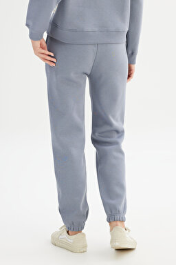 Pamuklu Regular Fit Normal Kesim Cepli Jogger Sweatpant - Blue-W2520196400 (görsel 5)
