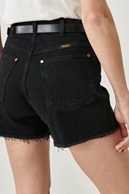 Regular Fit Rahat Kesim Yüksek Bel Jean Şort - Lightning-W25J4442Z (görsel 5)