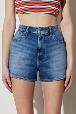 Festival Regular Fit Normal Kesim %100 Pamuk Yüksek Bel Jean Kot Şort - Preloved-W25J7316O