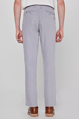 Regular Fit Normal Kesim Yumuşak Dokulu Siyah Pantolon - Gray-W2610167035 (görsel 5)