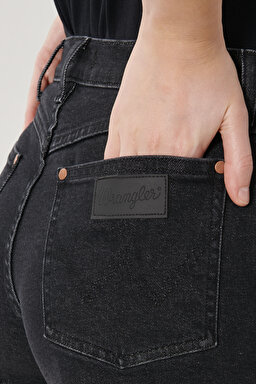Denim Kot Şort - Black-W26FKO96B (görsel 5)
