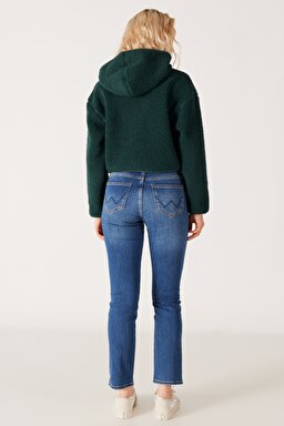 Slim Fit Dar Kesim Normal Bel Mavi Esnek Jean Kot Pantolon - Juniper-W26L4737A (görsel 6)