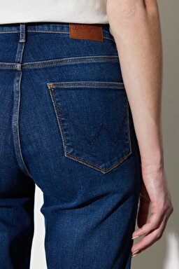 Straight Fit Düz Kesim Yüksek Bel  Esnek Jean Kot Pantolon - Anabel-W26RCY37Q (görsel 5)