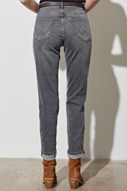 Straight Fit Düz Kesim Yüksek Bel  Esnek Jean Kot Pantolon - Vader-W26RCZ35Y (görsel 5)