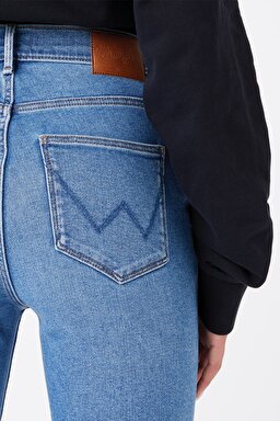 High Rise Skinny Fit Denim Esnek Yüksek Bel Jean Kot Pantolon - River-W27H4741G (görsel 2)