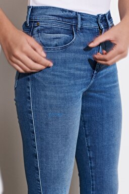 Skinny Fit Dar Kesim Yüksek Bel Esnek Jean Kot Pantolon - Heath-W27HXRW15 (görsel 4)