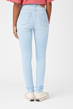 High Rise Skinny Fit Denim Esnek Yüksek Bel Jean Kot Pantolon - Soft Blue-W27HZI44B (görsel 3)