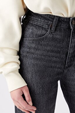 Mom Fit Denim Yüksek Bel Jean Kot Pantolon - Granite-W27M41341 (görsel 4)