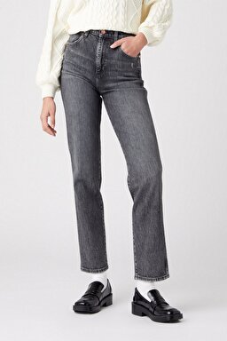 Mom Denim Fit Yüksek Bel Dar Paça Jean Kot Pantolon - Stargazer-W27M41Z16