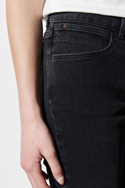 Bootcut Fit Normal Bel Bol Paça Esnek Jean Kot Pantolon - Griffin-W28BCZ36C (görsel 6)