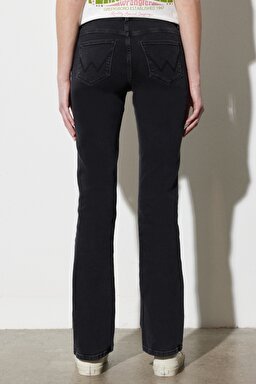Bootcut Fit Normal Bel Bol Paça Esnek Jean Kot Pantolon - Griffin-W28BCZ36C (görsel 8)