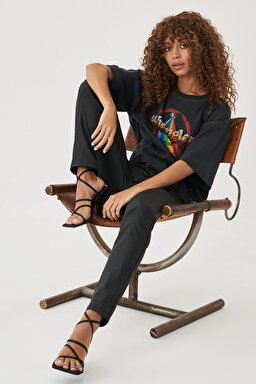 Slim Fit Dar Kesim Denim Esnek Jean Kot Pantolon - Black-W28L002001 (görsel 5)