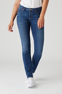 Slim Fit Dar Kesim Denim Esnek Jean Kot Pantolon - Dark Blue-W28LX785U (görsel 2)
