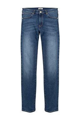 Slim Fit Dar Kesim Denim Esnek Jean Kot Pantolon - Dark Blue-W28LX785U (görsel 6)
