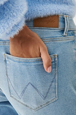 Slim Fit Dar Kesim Denim Esnek Jean Kot Pantolon - Light Blue-W28LZH280 (görsel 4)