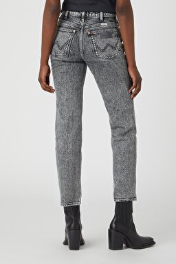 Wild West Fit Yüksek Bel Düz Paça Esnek Jean Kot Pantolon - Tornado-W2H24132N (görsel 5)