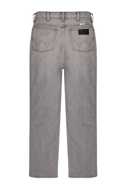 Wild West Straight %100 Pamuk Yüksek Bel Jean Pantolon - Cloud Grey-W2H24146E (görsel 7)