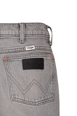 Wild West Straight %100 Pamuk Yüksek Bel Jean Pantolon - Cloud Grey-W2H24146E (görsel 8)