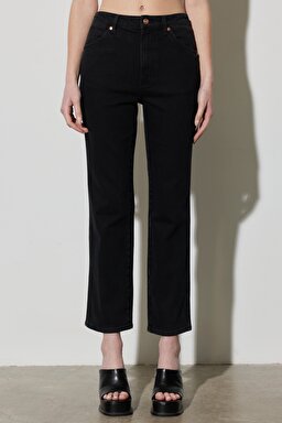 Wild West Straight Fit Düz Kesim Yüksek Bel Esnek Jean Kot Pantolon - Scorpio-W2H2BY43N
