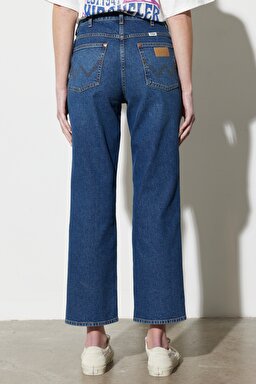Wild West Straight Fit Düz Kesim %100 Pamuk Yüksek Bel Esnek Jean Kot Pantolon - Renegade-W2H2EL44I (görsel 7)