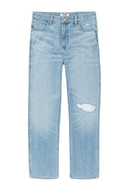 Wild West %100 Pamuk Yüksek Bel Jean Pantolon - Vintage Days-W2H2SF423 (görsel 6)