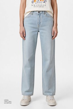 Wide Leg Yüksek Bel Geniş Paça Jean Denim Pantolon - Promises Kept-W2HD205280F09 (görsel 4)