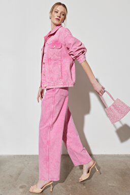 Barrel Loose Fit Rahat Kesim %100 Pamuk Normal Bel Pantolon - Icepop-W2H7XZ32O (görsel 3)