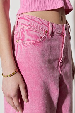 Barrel Loose Fit Rahat Kesim %100 Pamuk Normal Bel Pantolon - Icepop-W2H7XZ32O (görsel 6)
