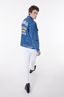 Regular Fit Anti Fit Jean Kot Ceket - Blue Block-W459ZU443 (görsel 2)