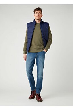 Regular Fit Normal Kesim Yelek - Navy-W4D8WR114 (görsel 3)