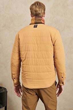 All Terrain Gear Normal Kesim Tam Fermuarlı Kareli Shacket Ceket - Aura Orange-W5C6ER17F (görsel 8)